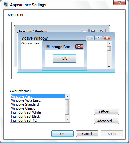Theme manager de Windows 7 Home Basic